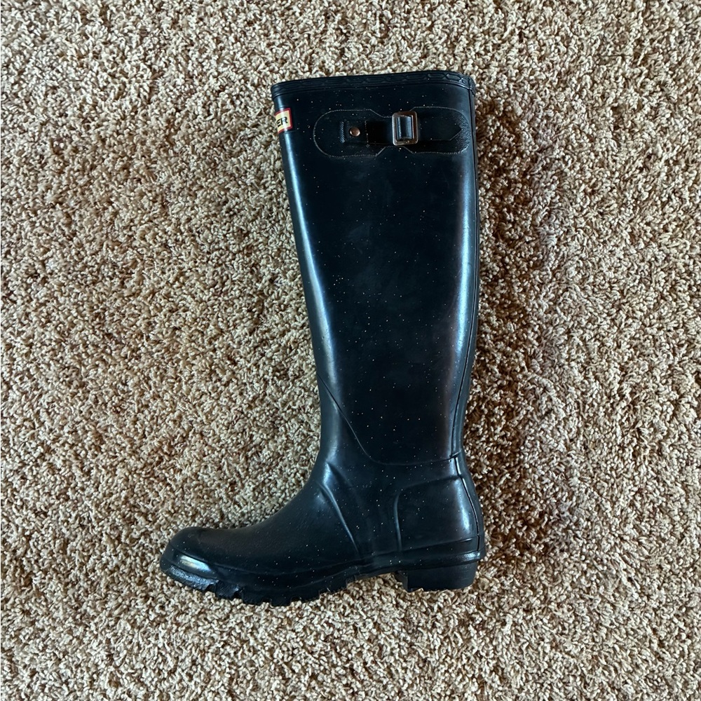 Hunter Rainboot Rounded Toe SINGLE/LEFT BOOT ONLY W23572 Sparkle Size 7M/8F UK6